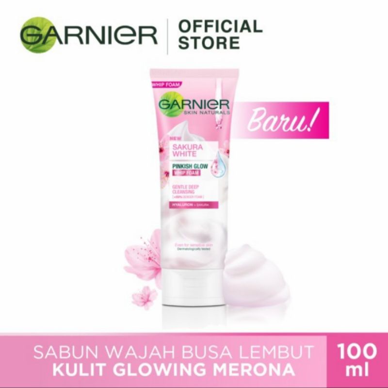 Garnier Sakura White Whip Foam 100ml/Garnier Sakura White Whip Foam 50ml