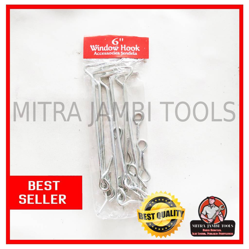 HAK ANGIN JENDELA 6 INCH PUTIH / TUNJANG KAWAT JENDELA