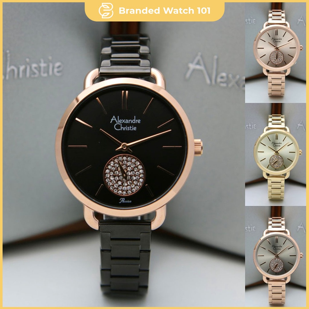 ORIGINAL Jam Tangan Wanita Alexandre Christie AC 2907 / AC2907 / 2907 Garansi Resmi 1 Tahun.
