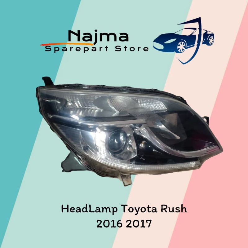 Headlamp Lampu Depan Mobil Toyota Rush Tahun 2016 2017 Led Kanan