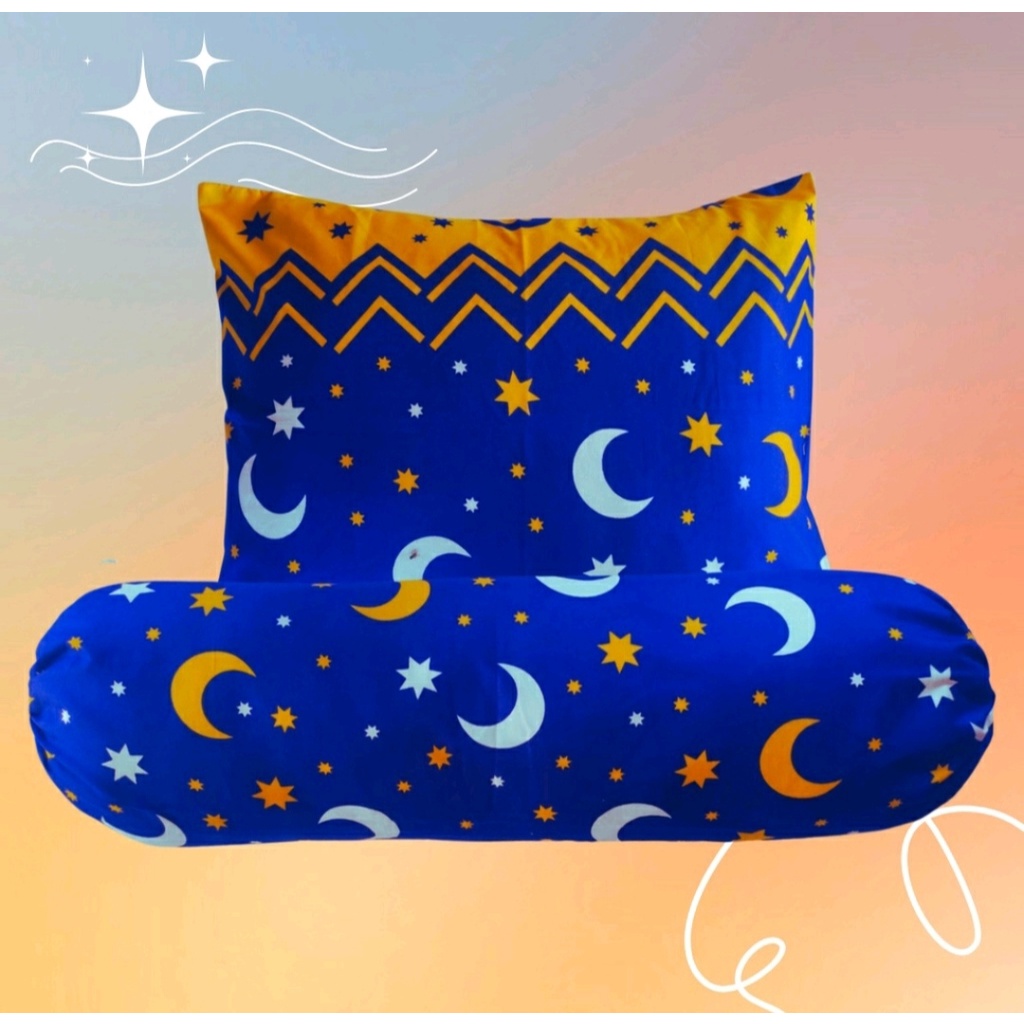 SARUNG BANTAL DAN GULING MOTIF ANAK UKURAN JUMBO (1 Set ) Banyak Pilihan Motif /Homemade