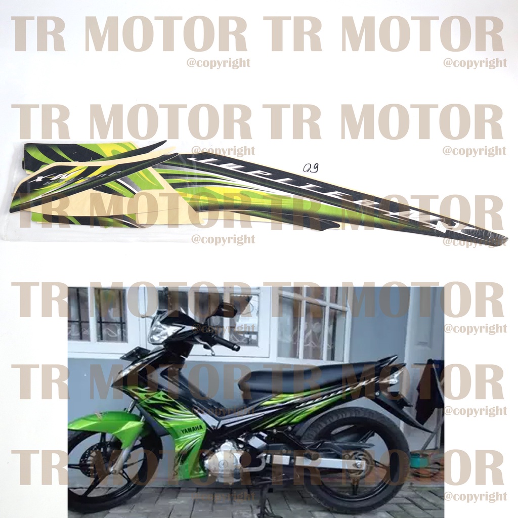 Stiker Motor Jupiter MX 2009 Sticker Striping Lis Full Set Motor