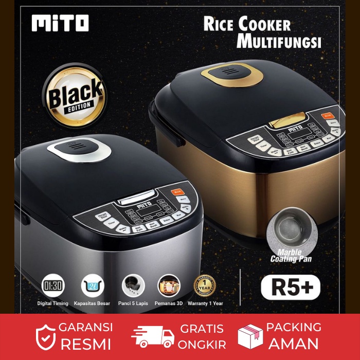 Rice cooker maggiccom digital Mito R5 R 5 plus Kapasitas 2 Liter 8 in 1 original garansi resmi