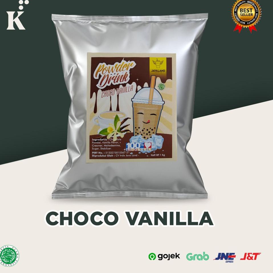 

10.10 Fasion sale Bubuk Minuman Bubble Powder Drink Choco Vanilla ORIGINAL Javaland 1kg 
