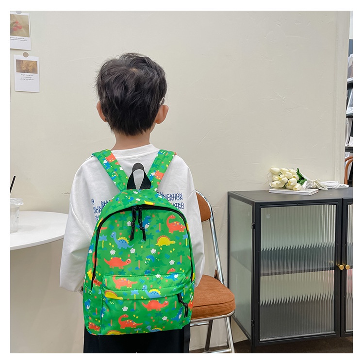 ransel sekolah anak bacpack anak laki-laki dan perempuan import premium motif dinosaurus waterproof