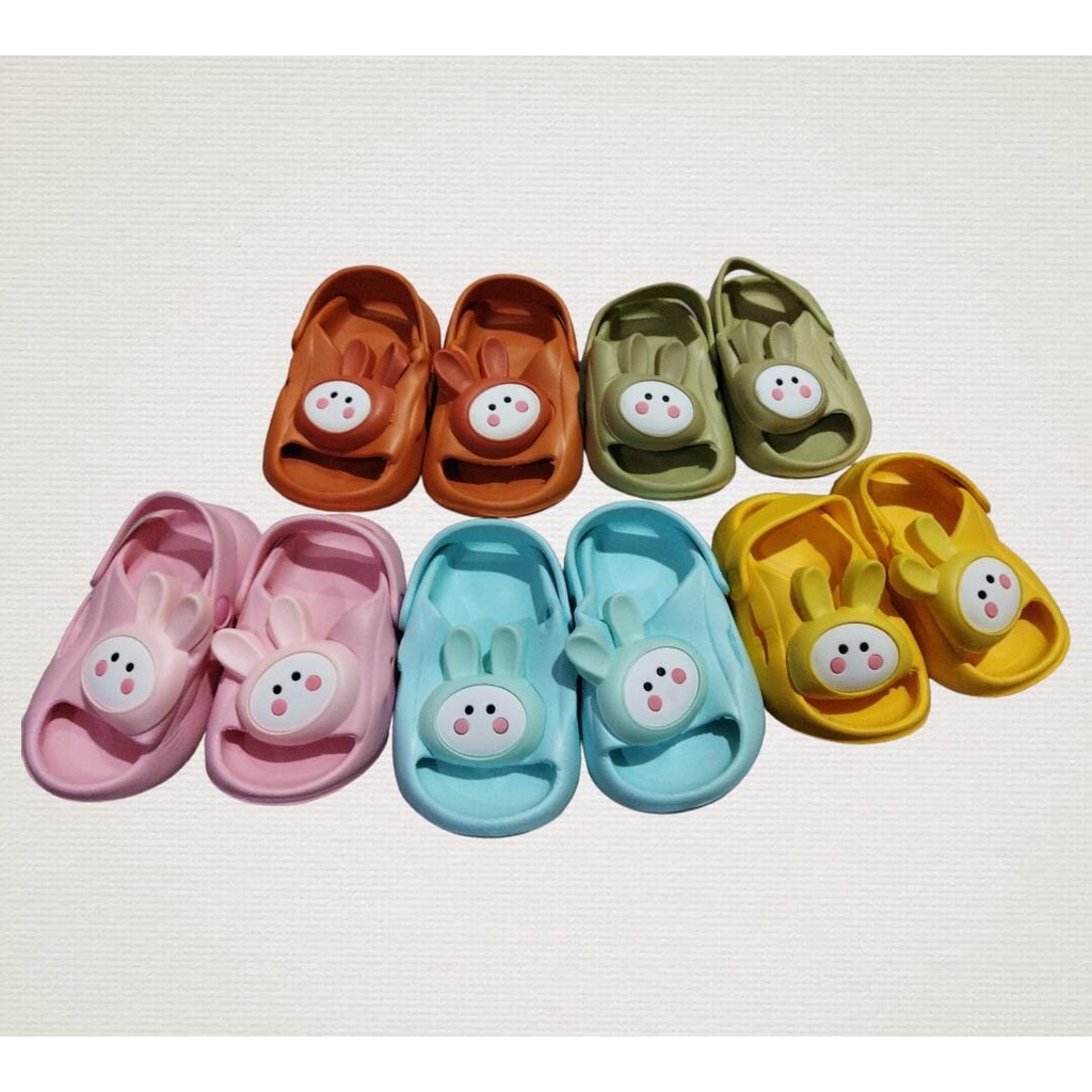 Sandal Slop Cewek EVA Morego Motif Boba,Bunny,Bear