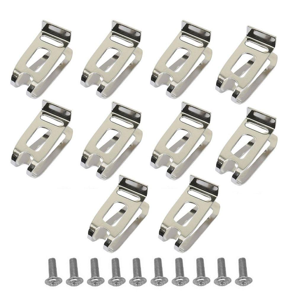 Solighter 10pcs Bor Sabuk Klip Alat Listrik Sabuk Klip Kait Sekrup Kait Aksesoris Power Tool Parts Electric Drill Belt