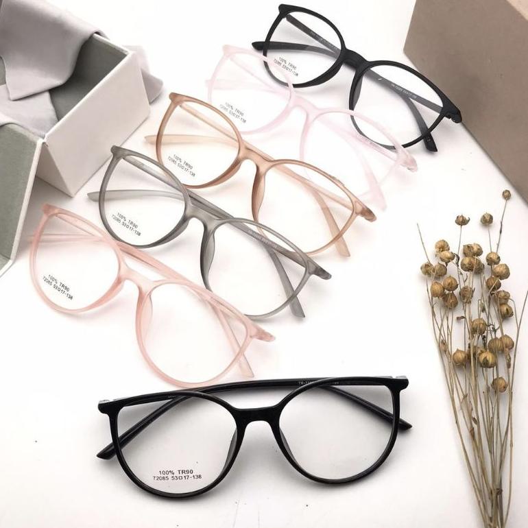 kacamata/frame tr lentur  size 53- paket lensa radiasi/photocromig  mines silinder plus 4K8