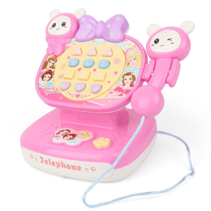 Mainan Anak TELEPHONE PINK Mainan Aktivitas Edukasi Musik Lagu &amp; Lampu