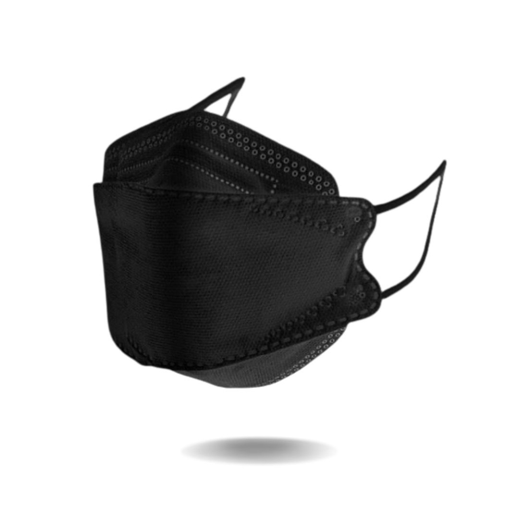 Masker KF94  Warna Warni 1 Pack Isi 10 Pcs-KF94 Hitam