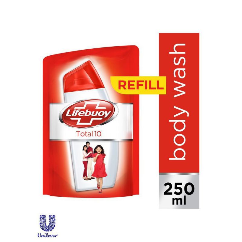 Refill Lifebuoy Cair 250ml total 10 / Refill lifebuoy Merah 250ml