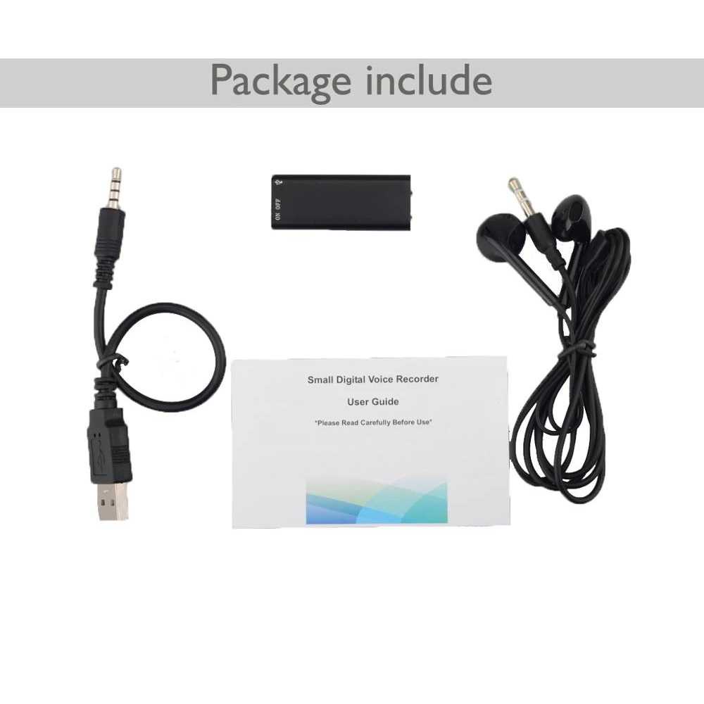 Savetek Perekam Suara Hyperbolic Mini Digital Voice Recorder 8GB GXR01 ( Al-Yusi )
