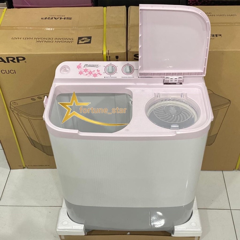 Mesin Cuci 2 Tabung Sharp 9KG Es-T90mw Puremagic