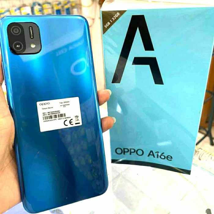 Oppo A16E 3/32 Second Fullset Original Oppo Resmi