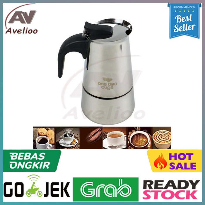 Mokapot 300ml 6 Cup Moka Pot Conalli Alat Pembuat Espresso Maker Moka Pot 300 ml 6cup