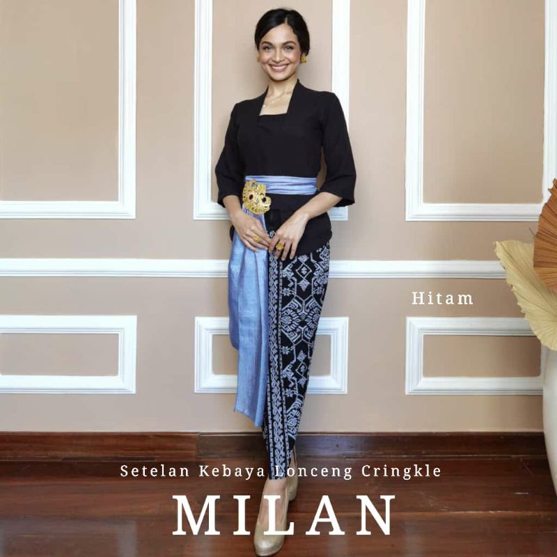 Setelan Kebaya Lonceng Cringkel Milan