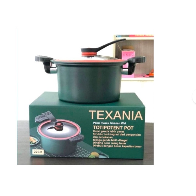 Presto [ Texania ] Panci Presto Totipotent / Pressure Cooker Texania 22 Cm