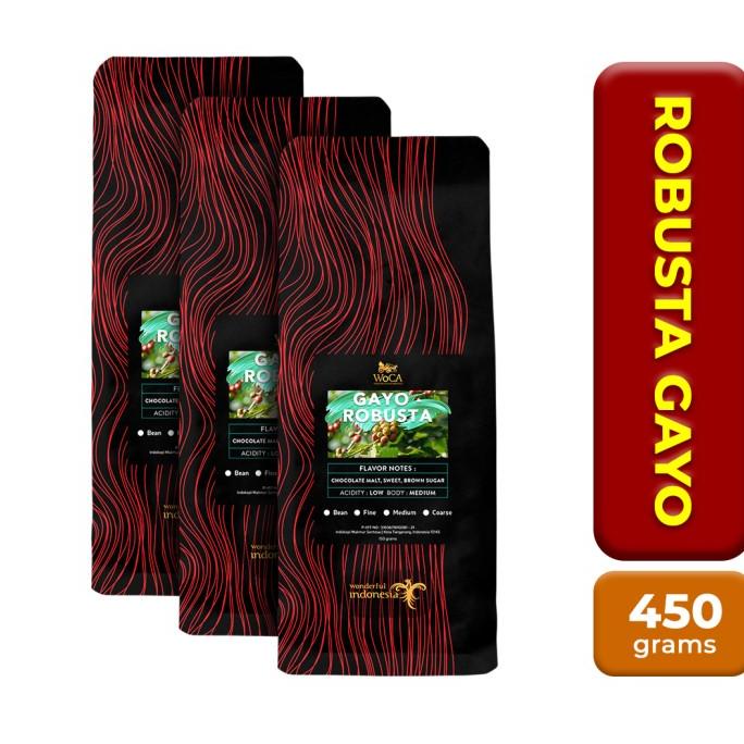 

WoCA Kopi Robusta Gayo 150 gram X 3 Pack
