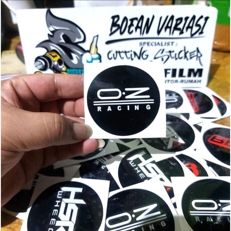 cutting sticker oz racing tutup velg mobil tutup roda tutup dob mobil sticker oz racing