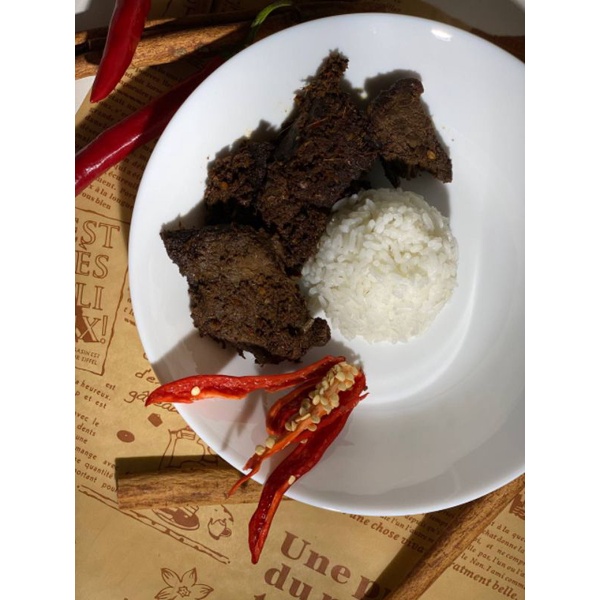 

Rendang Daging GGS (GHANNY GHANIYA SEBANGSA) ~250gram (4-5potong daging)