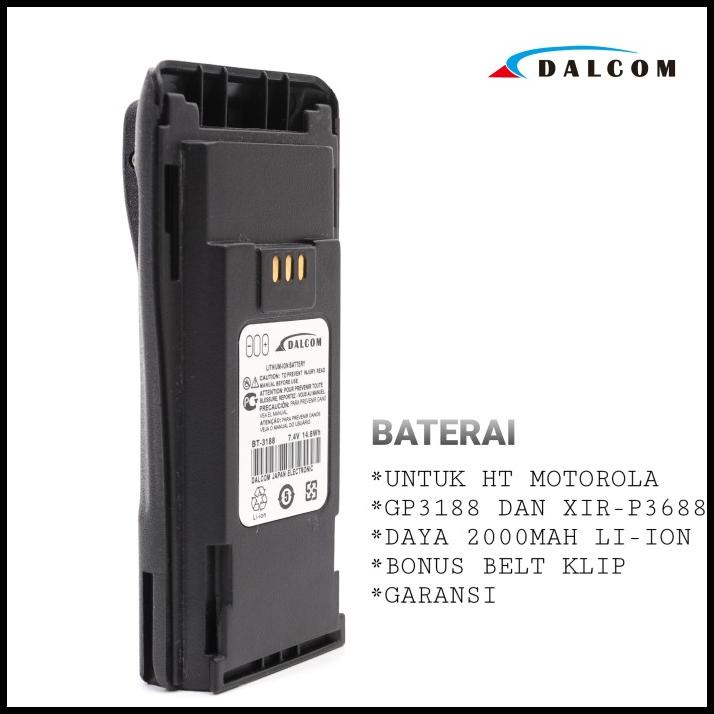 Baterai Battery Batrei Lion/Lithium Ht Motorola Gp3188 P3688