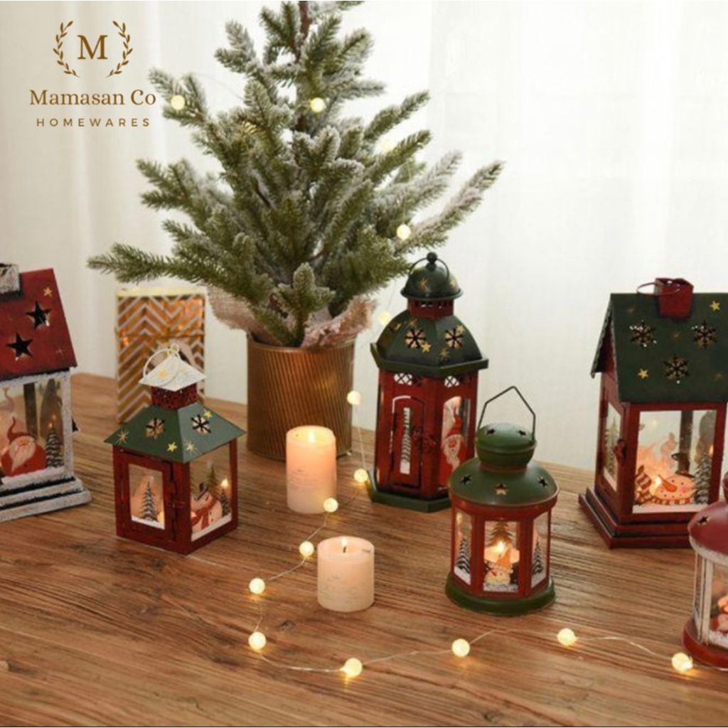 Christmas Lantern Candle Decoration | Dekorasi Lampu Xmas