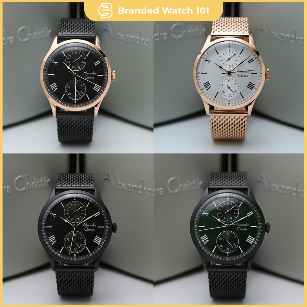 ORIGINAL Jam Tangan Pria Alexandre Christie AC 6437 / AC6437 Garansi 1 Tahun