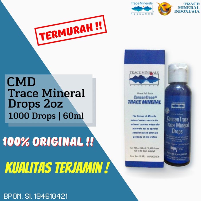 Cmd ( Concentrace Trace Mineral ) 1000 Drops / 60Ml / 2Oz Original