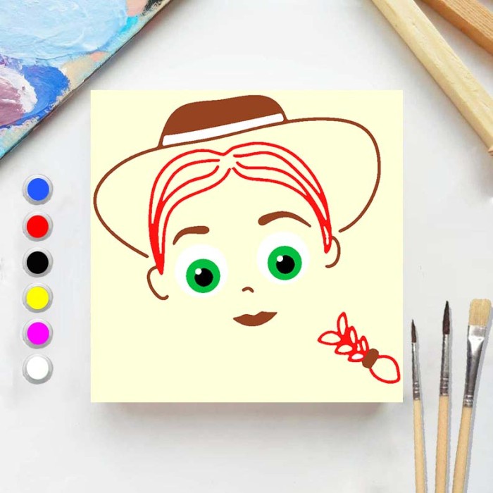 

Aman Paint By Number Toy Story Bullseye 20X20 Painting Kit/Set Melukis Bagus