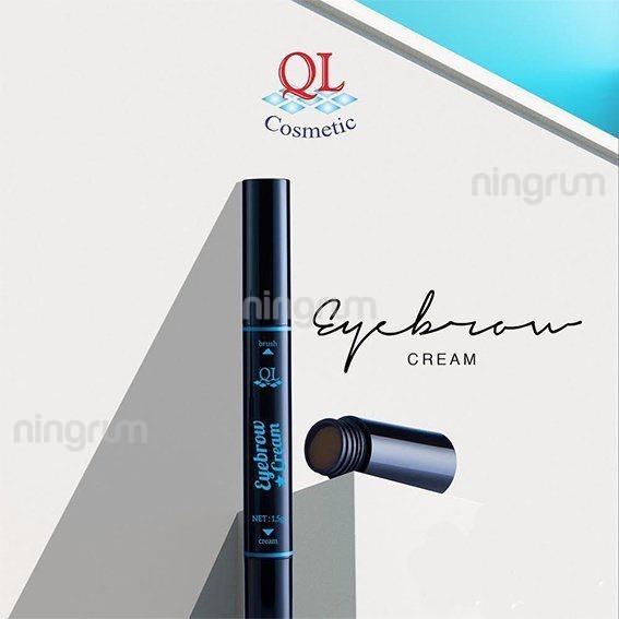 Ningrum QL Cosmetic Eyeliner Fashion | Kuas | Spidol 8ml | Eyebrow Cream Waterproof  Kosmetik Mata BPOM - 7002