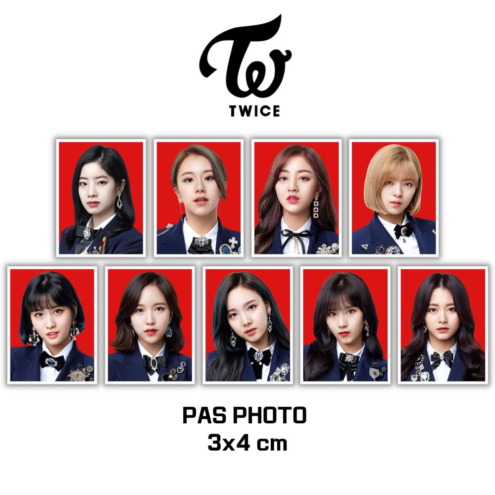 PAS FOTO TWICE 3x4 (HARGA 3 PCS + LAMINASI 2SISI) ID PHOTO KPOP IDOL KOREA PREMIUM MURAH UNOFFICIAL JIHYO NAYEON JEONGYEON MOMO SANA MINA DAHYUN CHAEYOUNG TZUYU READY STOCK !