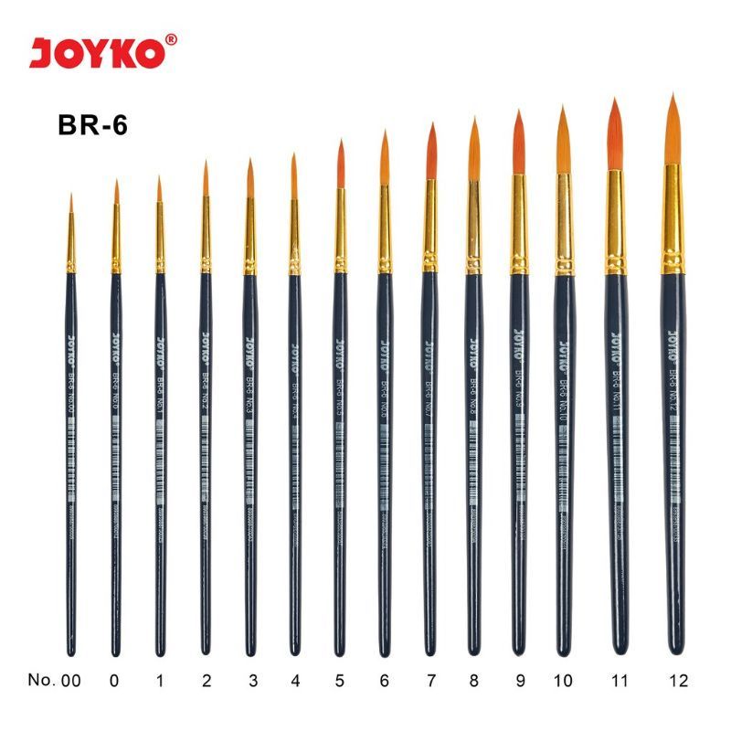 

Brush Kuas Cat Air Cat Minyak Lukis Acrylic BR-6 Per Pack