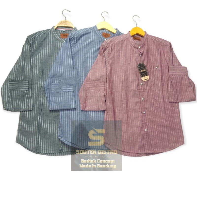 KEMEJA SALUR/KEMEJA MOTIF/KEMEJA PANJANG PRIA