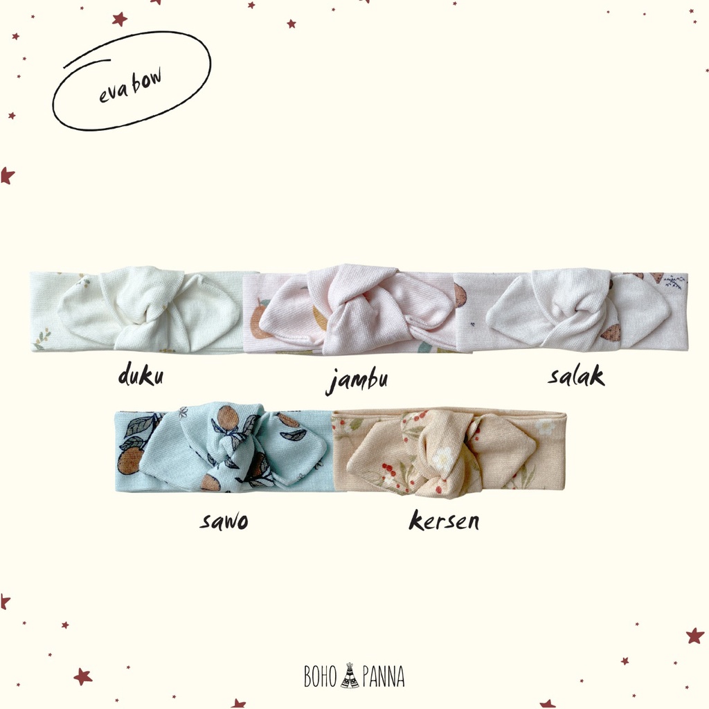 Pita Bandana Bayi Boho Eva Bow Headband