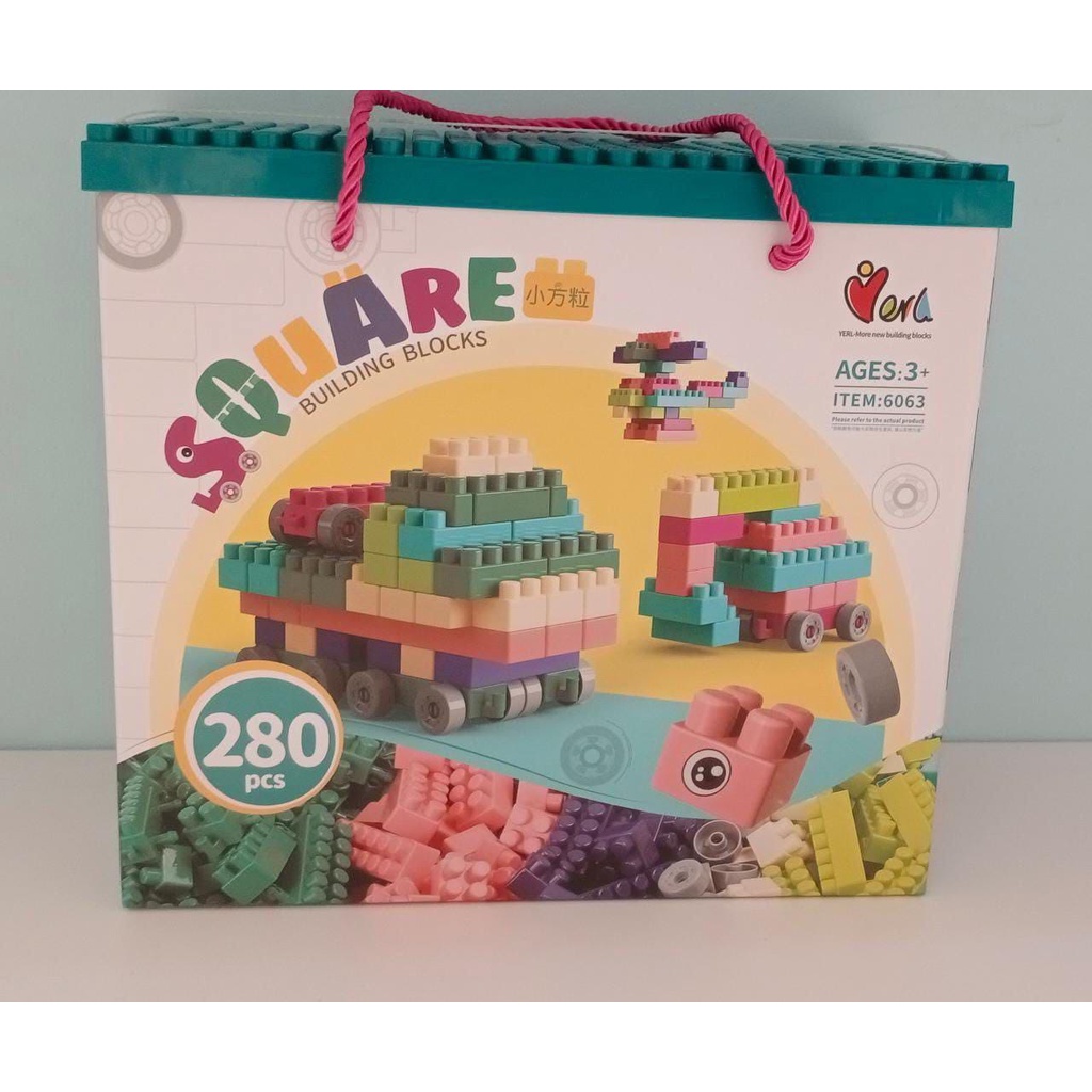 DIY Bricks Mainan Edukasi SNI 280 pcs Lego Blocks Toys Balok Susun