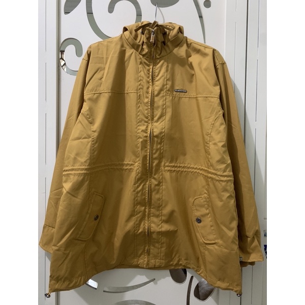 Jaket Parka Waterproof Parasut Wanita C2 Auburn Yellow Original 1000%