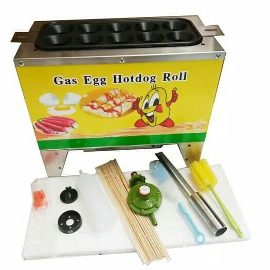 Sostel Mesin Sostel Gas / Mesin Sosis Telur (10 Lubang)