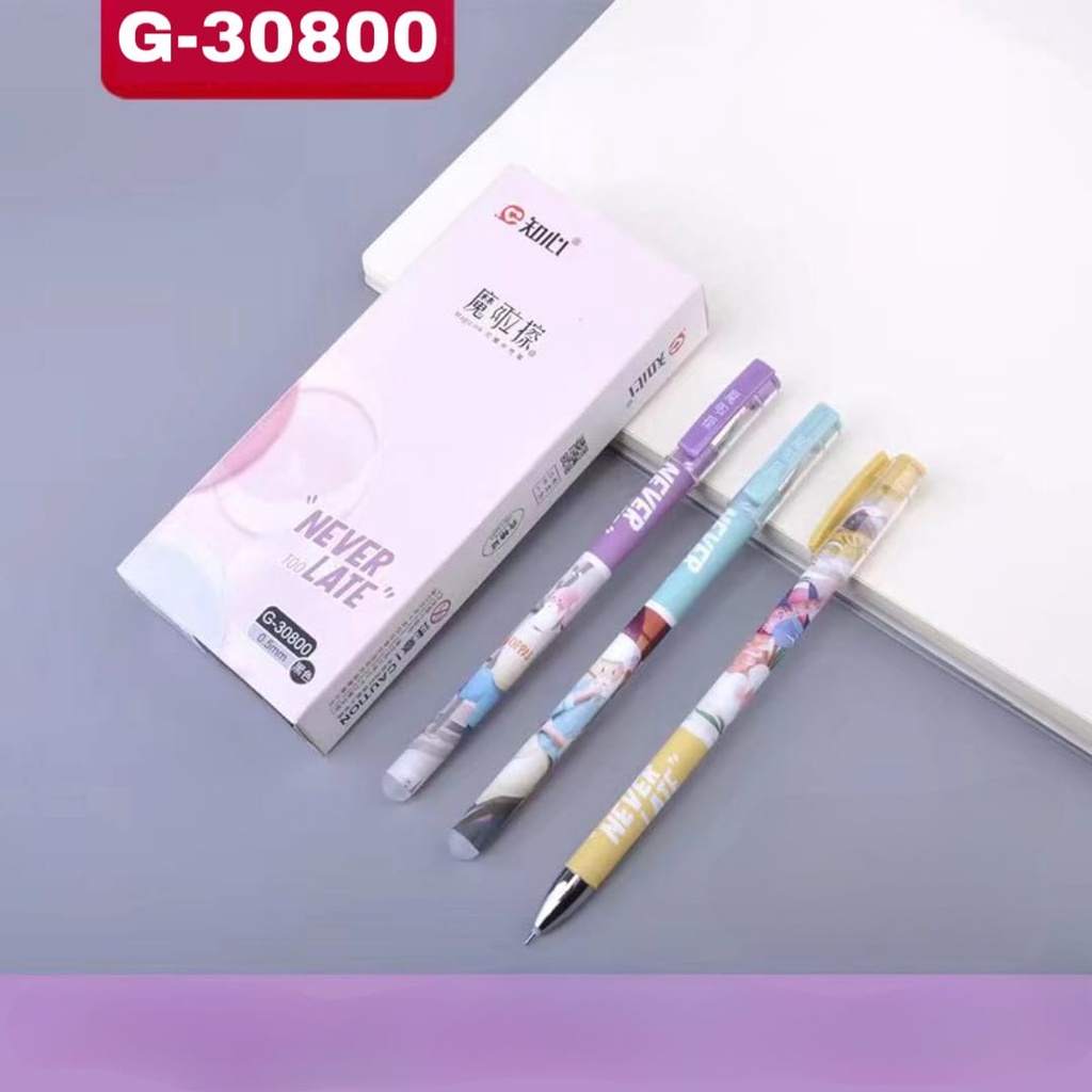 

MJ Bolpen Gel Fancy Bisa Hapus(12pc)/Erasable/Pulpen/Pen /Balpen/Ballpoint