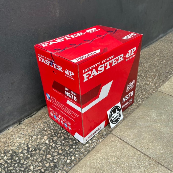 Accu Faster Jp Ns70 12V 65Ah - Aki Basah