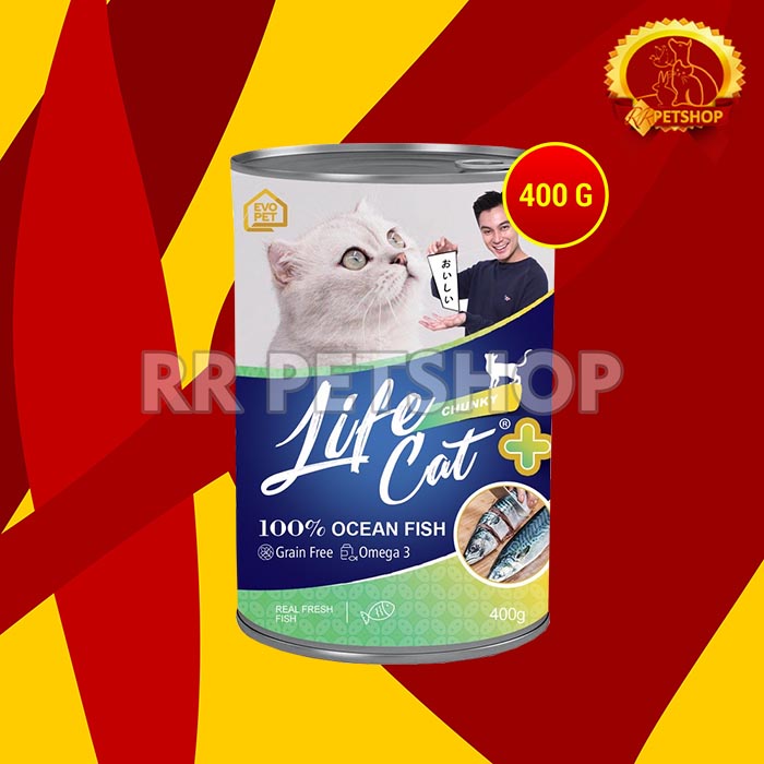 Makanan Basah Kucing Life cat Plus Wet Food Kaleng 400gr