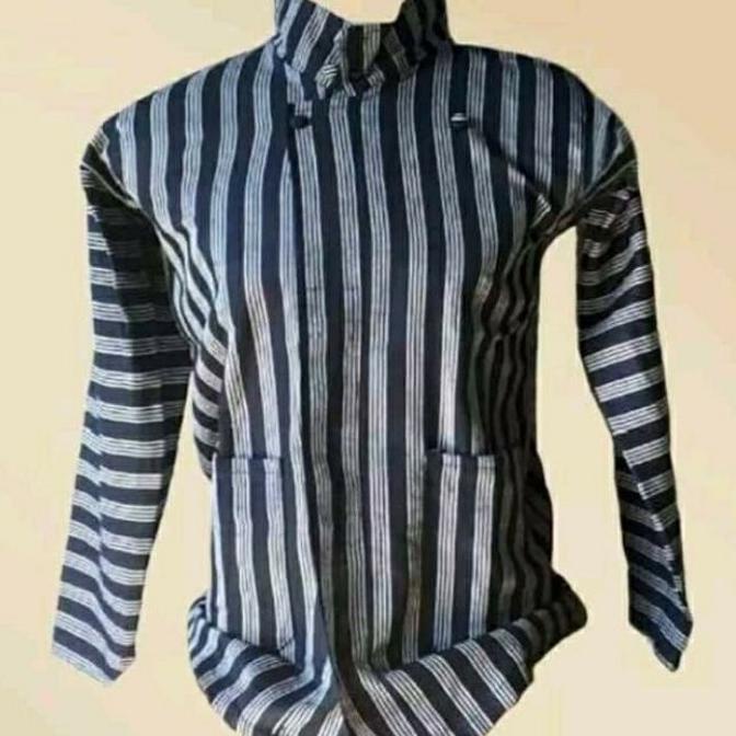 ardiikbal27 Surjan Lurik Baju Adat Pria Jawa Pakaian Tradisional Cowok Jogja Solo TERLARIS TERPERCAY