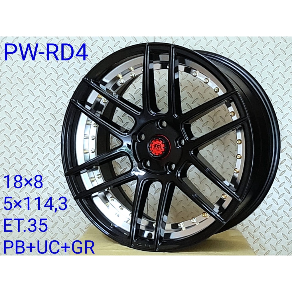 Velg Mobil Samurai PW-RD4 R18 x 8 Pcd 5x114.3 Et 35