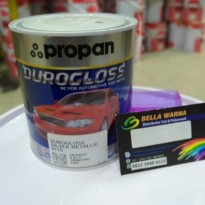 cat mobil dan motor // DUROGLOSS // WARNA : silver metalic