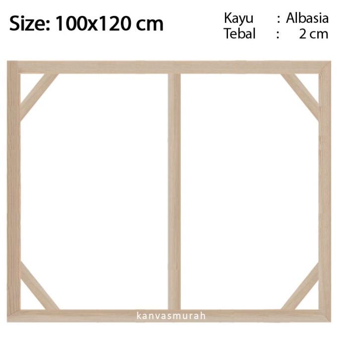 

Spanram 100x120 cm Span Ram Kayu Frame 120x100 cm