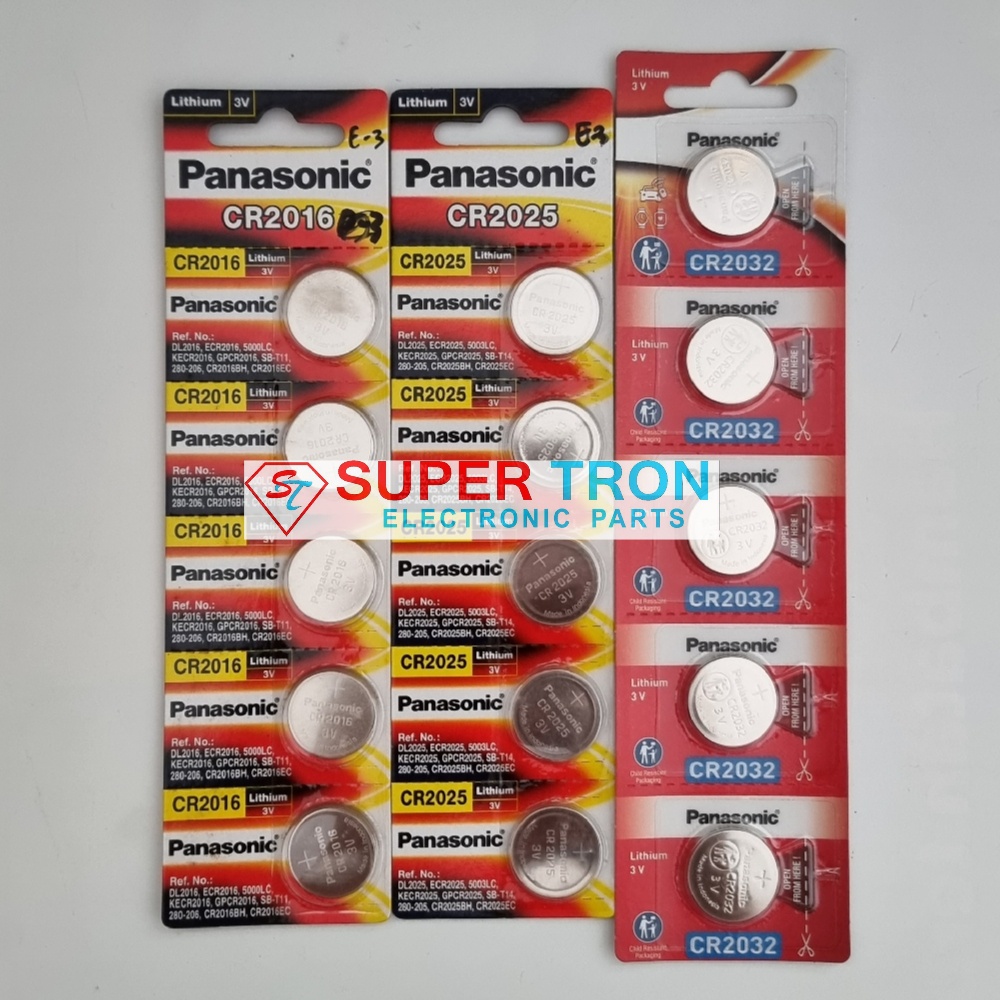 Baterai Coin CMOS Panasonic 2016 2025 2032