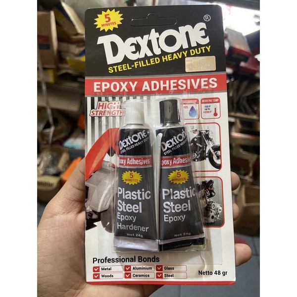 Lem Dextone | Dextone 5 minutes | plastic steel | Dextone plastic steel