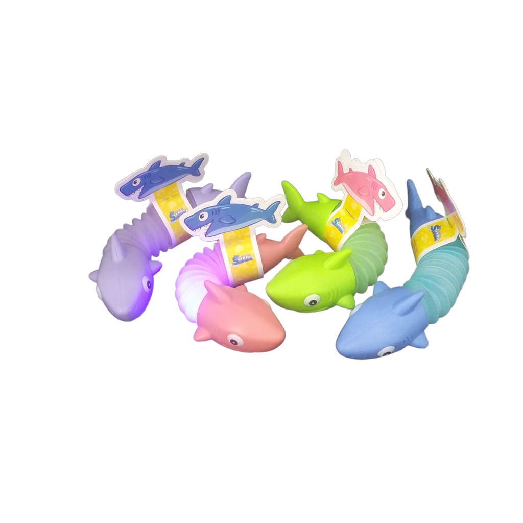 Mainan Finger Pop Tubes LED Karakter Light Up Pop Pipe