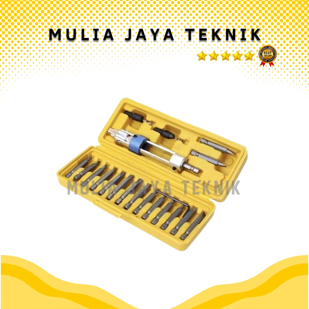 IKURA SDS201 Mata Bor Obeng Set 20 Pcs Screwdriver Bit Flip Drip
