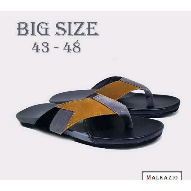 Sandal Catur Pria MK-K1 Catur Ukuran Super Besar 43-48 Jepit Slop Kekinian Cowok Kaki JUMBO Corak Keren Ukuran Luar Negri