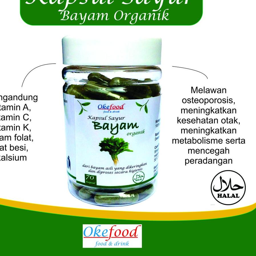 

10.10 SALE BAYAM HIJAU ORGANIK 100% PURE - 70 Kapsul !